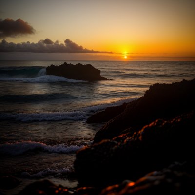 sunset, sky, sea, waves, coast, rocks, orange, dusk, azores, terceira, natural scenery, evening calm, ocean view, calm sea, dramatic sky, sunset over the sea, peaceful scenery, sunlight, evening sun, scenic beauty, nature