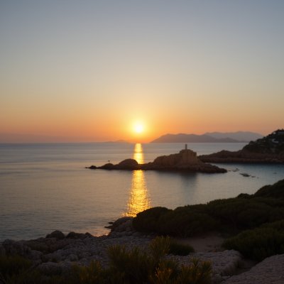sunrise, calvi, corsica, bay, sea, sky, morning, nature, landscape, mountains, mediterranean, island, summer, vacation, harbor, sun, dawn, water, clouds, france, gulf of calvi