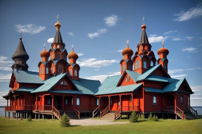 wooden, church, kizhi, pogost, lake onega, karelia, russia, architecture, religion, sky, orthodox, history, culture, travel, landmark, ancient, dome, nature, cross, tower, temple