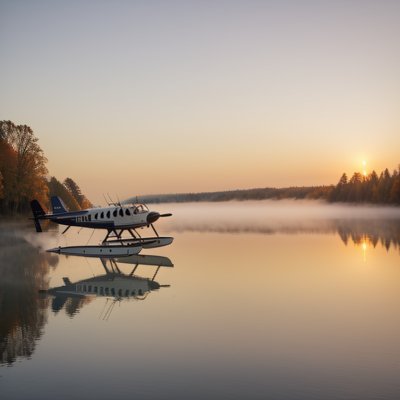 autumn, seaplane, lake, reflection, mist, sunrise, nature, quiet morning, québec, mountain landscape, water, calm, sky, outdoors, tremblant, scenery, canada, dawn, morning, quiet