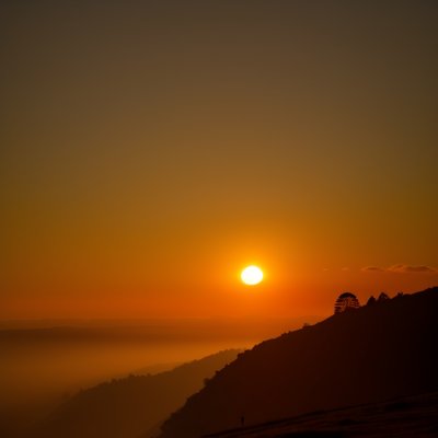 sunset, dusk, landscape, sun, sky, horizon, silhouette, evening, tower crane, engineering, construction site, nature, architecture, building, road, panorama, construction, evening light, documentation, industry, work environment, overview