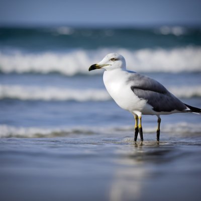 seagull, crab, ocean, beach, wildlife, nature, prey, food, sea, water, coast, hunter, bird, predator, summer, sand, waves, black-headed gull, hunt, food source