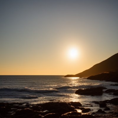 beach, sunset, coast, sea, norway, rocky coast, mountains, evening, tranquility, water surface, natural scenery, northern europe, summer evening, reflection, summer season, clear sky, nature, quiet, beautiful view, nature escape, scandinavian landscape