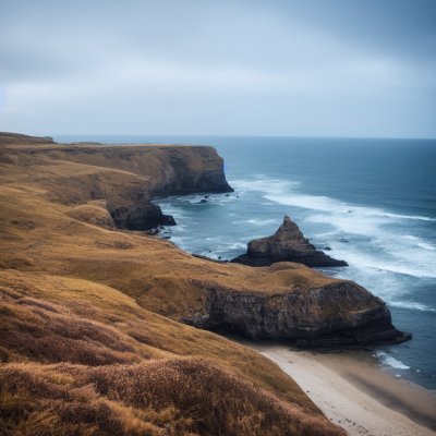 coast, ocean, cliff, sand, natural landscape, coastline, waves, blue sky, panorama, nature, landscape, horizon, sand cliff, wilderness, light, day, namibia coast, drought, coastal area, dry soil