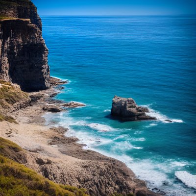 beach, cliffs, blue, stones, nature, sea, mediterranean, landscape, travel, vacation, summer, sunny, tourist, rocky, relaxation, pebbles, beach vacation, antalya, waves, beauty