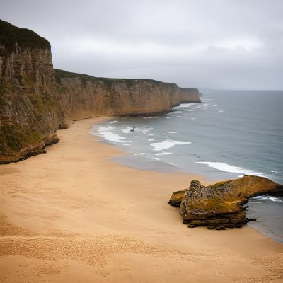 coast, cliffs, natural beauty, sandy beach, geology, clouds, orange rock, tourism, wilderness, coastal landscape, natural formation, eroded, nature, beach cliffs, blue sky, summer day, calm, natural monument, nature world, view, serene environment