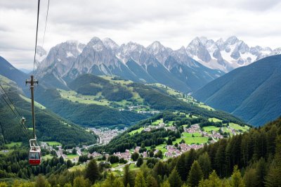 cable car, mountains, panorama, alps, nature, tourist, summer, austria, travel, attraction, view, tourist attraction, holiday, gondola, landscape, tyrol, tannheimer valley, green, summery