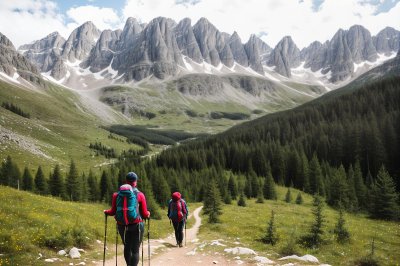 hiking, mountains, nature, europe, panorama, trail, activity, view, hiker, summer, path, alps, trekking, scenery, highland, mountain, peak, breathtaking, adventure, elevation change