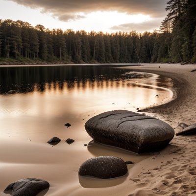 lake, beach, nature, trees, forest, sunset, sand, stones, blue, landscape, nature conservation, plants, ecosystem, water body, bushes, calm, hiking, oxygen, relaxation