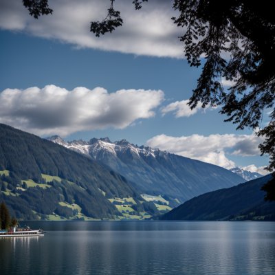 lake, austria, mountains, zell am see, blue sky, nature, landscape, grass, summer day, panorama, alps, view, hiking, summer, tourist attraction, sunny, postcard, travel