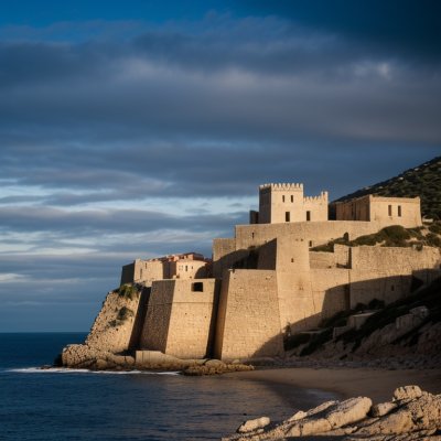 corsica, mountain, sea, evening light, city, fortification, mediterranean, travel, sunset, summer, old town, landscape, coast, rocky coast, scenic view, calvi, citadel, attraction, balagne