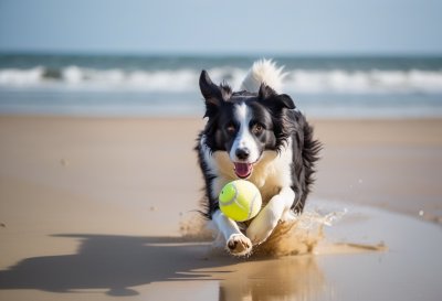 dog, play, beach, toy, sea, ball, sandy, run, border collie, nature, happiness, coast, animal, outdoor, activity, puppy, fun, puddle, cool, dog walking, pet, graceful