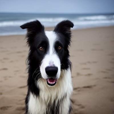 border collie, dog, beach, sea, close-up, sand, pet, black and white, fur, dog head, playing dog, open ocean, nature, outdoors, rainy, animal, dog fur, natural scenery, black and white fur, dog breed, fun, outdoor scene, large dog