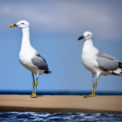 seagull, nature, bird, beach, sea, sky, water, flying, beak, landscape, coast, ornithology, seabird, feathers, baltic sea, two birds, land, calm, outdoor, wilderness, wood