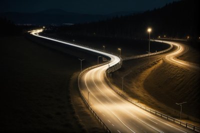 road, night, long-exposure, car, lighting, dark, light trail, urban landscape, highway lights, car wallpapers, highway, night shot, road traffic, evening, speed, safety, traffic flow, street lamps, metropolis, fast transport