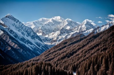 himalayas, nanga parbat, mountain, snow, forest, tree, sky, cloud, nature, panorama, peak, mountain range, hiking, pakistan, rakhiot, valley, landscape, winter, natural beauty, view