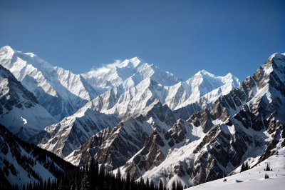 mountains, nanga parbat, himalayas, forest, snow, forested mountains, pakistan, sky, clouds, beautiful nature, mountain view, hiking, adventure, seclusion, nature reserve, tranquility, tourist destination, excursion, cultural landscape, untouched landscape