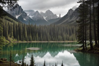 lake, mountains, forest, nature, calm, great outdoors, clear water, grass, panorama, tranquility, water, europe, alps, landscape, trees, silence, natural beauty, outdoors, hiking, morning