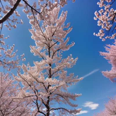 blossoming tree, spring blossoms, blue sky, inflorescence, white blossom, spring, natural beauty, garden plant, clematis, botanical beauty, fruit tree, blooming, deciduous, nature, sky, fluffy cloud, garden, green leaves, fresh air