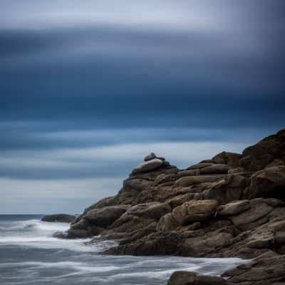 seal, rocky outcrop, ocean, water, waves, coastline, nature, wildlife, mammal, shore, beach, landscape, cliffs, tide, sunny, summer, wild, ecosystem, surf