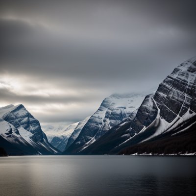 mountains, fjord, winter, snow, nature, water, landscape, winter scene, frozen landscape, nordic fjords, sunset, winter landscape, dramatic sky, rainy, sea, stormy sky, natural beauty, cold, nordic nature, harsh landscape