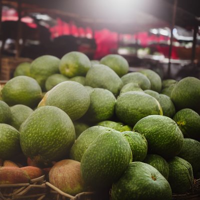 melon, market, fruit, vegetable, agriculture, farmers market, fresh, green stripe, texture, light, field, crop, variety, summer, natural, details, traditional, groceries, outdoor, stall, grey