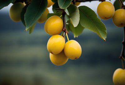mirabelles, yellow plums, fruit, gardening, agriculture, season, leaves, nature, healthy diet, vitamins, freshness, sweet, harvest, ripe, summer, background, stone fruit, kitchen, eye, edible