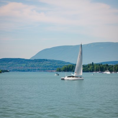 friedrichshafen, lake constance, germany, water, lake, sailboat, boat, nature, landscape, mountains, peaceful, recreation, outdoor, blue, with greenery, boat traffic, recreational sailing