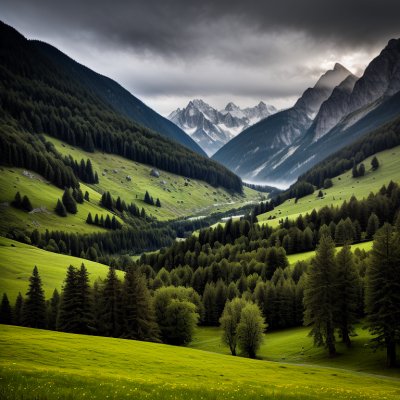mountains, nature, morning, meadow, forest, valley, alps, hut, peace, idyll, hiking, allgäu, green, country road, cottage, sky, holiday, peak, silence, mood