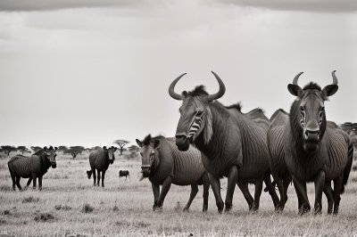 wildebeests, nature, africa, wildlife, safari, kenya, migration, antelope, landscape, grass, savanna, herd, zebra, serengeti, northern tanzania, maasai mara, animal migration, wild animals, relationship to natural habitat, great migration, strategic migration