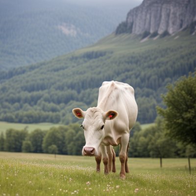 cow, mountains, pasture, tree, nature, europe, summer, bell, grazing, livestock, holiday, landscape, agriculture, grass, alps, hiking, rural, relaxed, eco-friendly