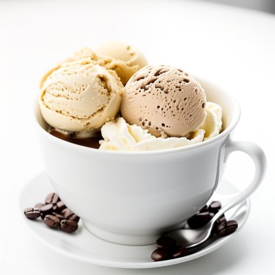 ice cream bowl, coffee cup, coffee, coffee ice cream, creamy dessert, coffee beans, dessert, white background, ice cream in bowl, sweet dessert, cold treat, vanilla ice cream, delicious flavor, indulgence, cold, cup, refreshing treat, dessert for warm weather, favorite, quick snack, cream