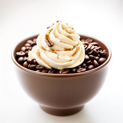 coffee, ice cream, dessert, bowl, coffee beans, cold, creamy, delicious, gourmet, sweet, summer, snack, tasty, vanilla, classic, natural light, milky, creamy texture, nature, caramel, finocchio