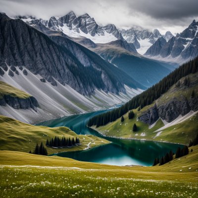 mountains, lake, alps, panorama, nature, hiking, meadows, tranquility, travel, view, zeigersattel, clear water, silence, landscape, hiking trail, horizon, seealpe, sunshine, peak, blue lake, serenity