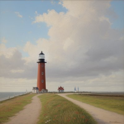 lighthouse, nature, landscape, horizon, holland, netherlands, dunes, red, white, rural, travel, tourist attraction, coast, blue sky, tranquility, afternoon, serene landscape, architecture, seaside, color contrast