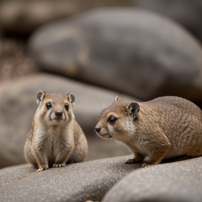 rock hyrax, animal, fauna, rocks, nature