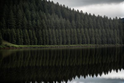 lake, forest, trees, nature, landscape, summer, reflection, calm, japan, tohoku, yamagata, outdoors, tranquil, wooded, conservation, relaxation, travel, far east, serene lake