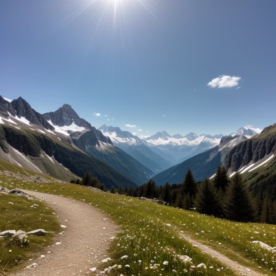 cross, mountain, alps, nature, view, summer, hiking, mountains, christian, blue sky, summit, green, water, rock, tree, central europe, war, panorama, excursion