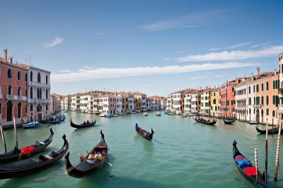 venice, canal, gondola, tourist attraction, architecture, history, italy, travel, bridge, historic building, cityscape, summer, sunny, lagoon, europe, natural scenery, culture, water, photography, nature, view