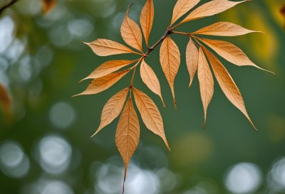 dry leaves, autumn, nature, branch, green background, detail, ecology, climate change, drought, dry weather, natural phenomena, environment, withered foliage, flora, breeze, summer season, agriculture, focus, blur, decay