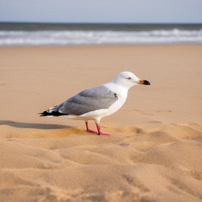 seagull, beach, sand, bird, water, nature, animal, summer, sea, sunny, avian, escape, wild, sunlight, walking, hot, wing, marine, common, lonely, bird beach