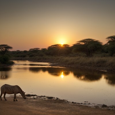safari, river, hippos, sunset, wilderness, africa, nature, tranquility, reflection, light, mirror, calm, water surface, natural beauty, scenic, peaceful, animals in water, flora and fauna, horizon, ecology