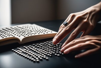 blindness, accessibility, braille, inclusion, touch, technology, disability, fingers, hands, interaction, vision, tactile, computer, equipment, office, reader, developer, macro, passion, diversity, innovation