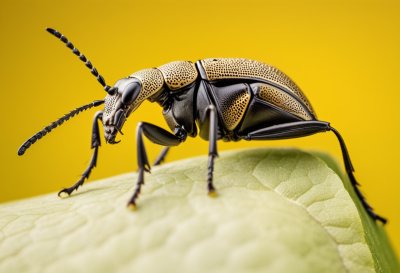 weevil, insects, macro photography, yellow background, insect on finger, details, sipalinus gigas, nature, natural world, close-up, beetle, wildlife, black and white, cold, detailed shot, animal, willow zoe, bugs, bark