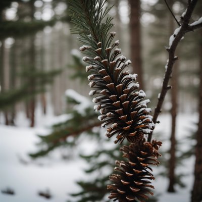 nature, tree, pinecone, needles, forest, coniferous, branches, clouds, natural, landscape, ecosystem, flying, nest, pine, seed dispersal, natural textures, close-up, outdoor, wildlife, zoology