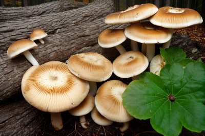 mushrooms, honey mushroom, nature, autumn, trees, pine needles, toadstools, forest, plants, mycology, mushroom foraging, ecosystem, bolete, natural beauty, ecology, peaceful, nature details, mushroom cluster, green