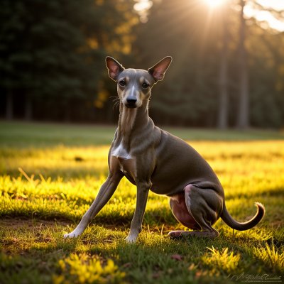 italian greyhound, dog, animal, mammal, puppy, outdoor, sunset, the mutt, high posture, nature, pet, barking