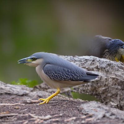 night heron, bird, juvenile, ornithology, feathers, birdwatching, perched, animals, waterbirds, gray, group, rocks, nature, biology, ecosystem, growing, camouflage, terrestrial, branch, flora and fauna