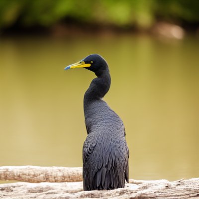 cormorant, bird, ornithology, nature, feathers, lake, trunk, calm, habitat, wilderness, grey, solitary, perched, pond, reflection, observation, peaceful, environment, wild, scenic