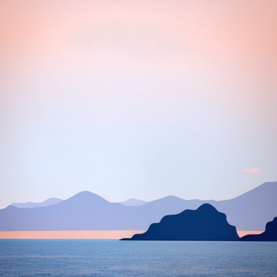 sea, blue sky, mountains, sunset, sky, panorama, island, nature, landscape, glaciers, tranquility, natural, gray, calm, twilight, north, cold, wilderness, blue, mountaineering, quiet, romantic